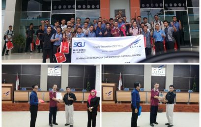 Study Excursion of SGU-GT Bridging Program to  Indonesia’s National Institute of Aeronautics and Space
