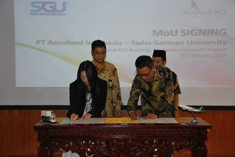 Strenthening Relationship with Industry Partner, SGU Signs MOU with Aerofood ACS
