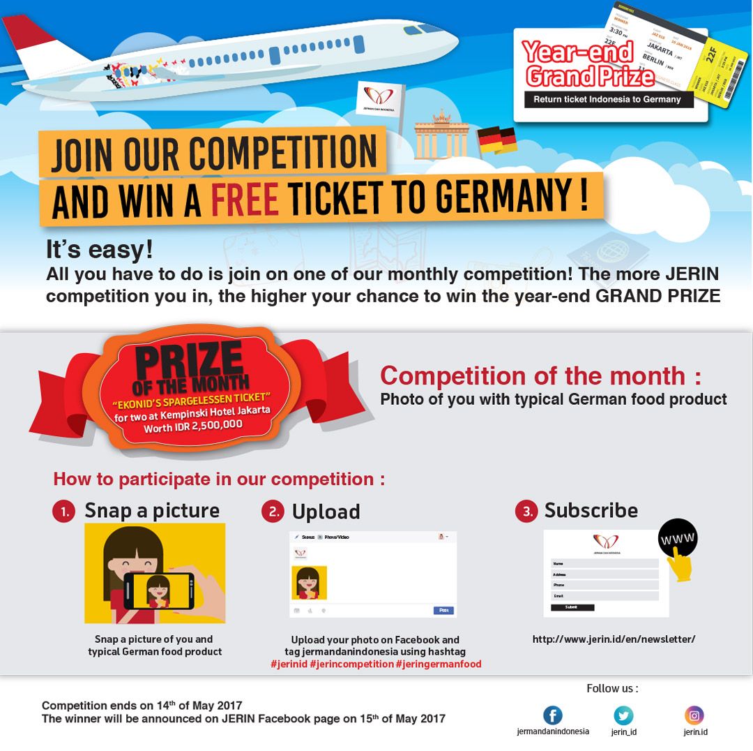 JERIN Photo Competition, Win A Free Ticket To Germany!!
