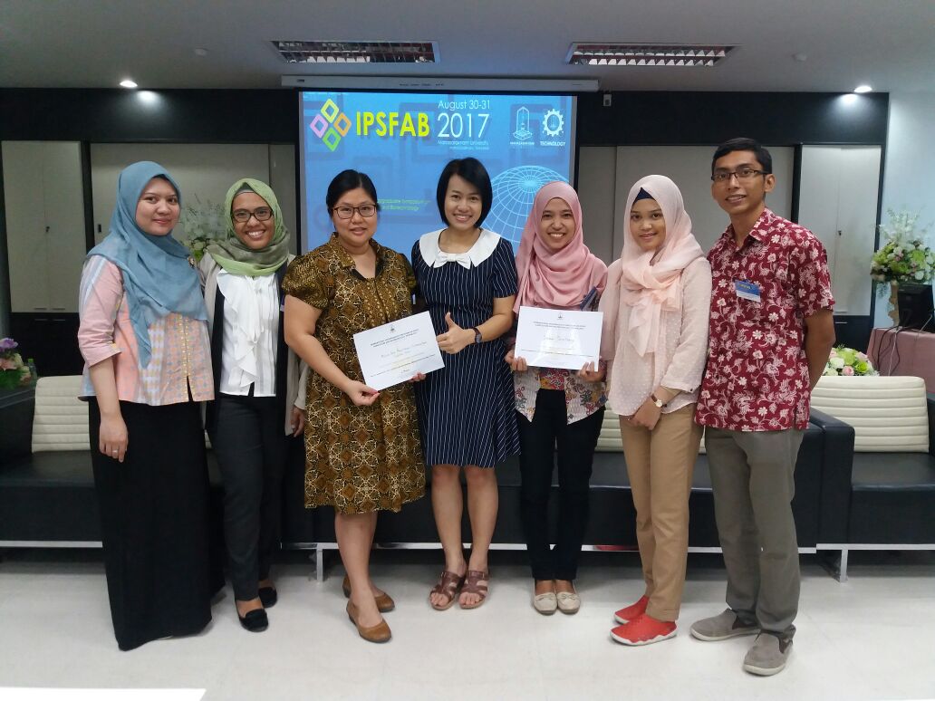 Food Technology Department of Swiss German University and the IPB Team Represent Indonesia at IPSFAB 2017