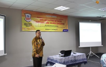 Chief Economist of PT. Bank Mandiri (Persero), Tbk Gives Guest Lecture to SGU Students
