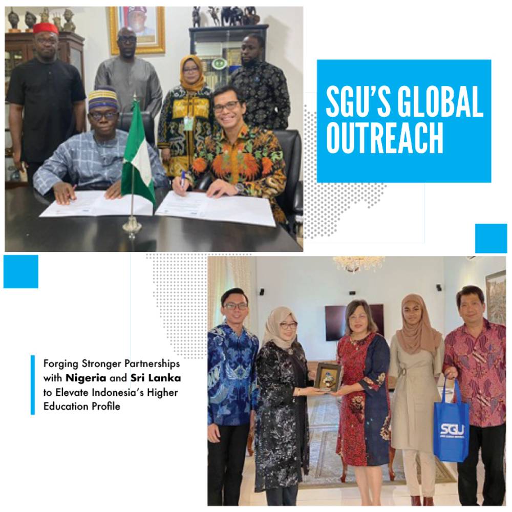 SGU’s Global Outreach: Forging Stronger Partnerships with Nigeria and Sri Lanka to Elevate Indonesia’s Higher Education Profile”