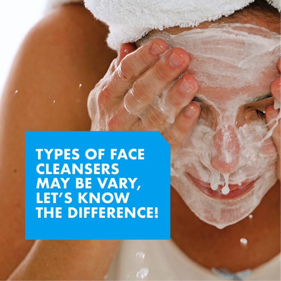 Let’s find out the various types of face cleanser