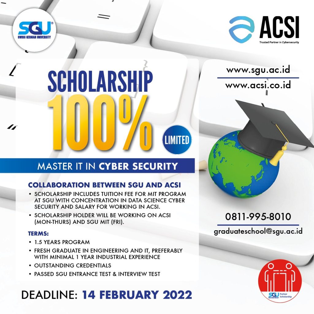 Come and apply for 100% scholarship in Data Science Cyber Security at MIT SGU