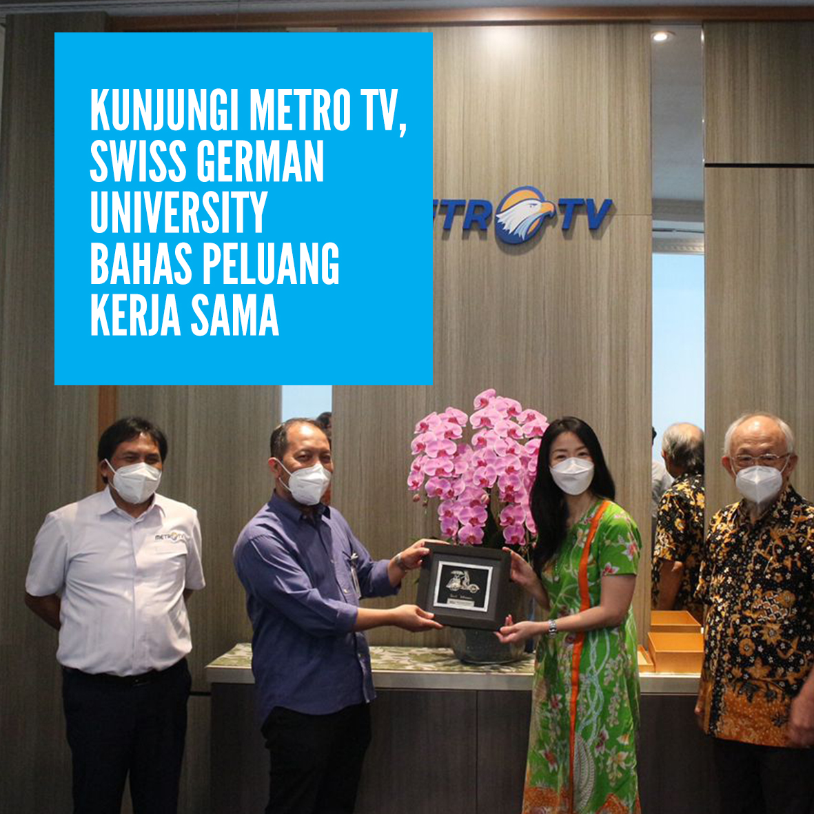 Kunjungi Metro TV, Swiss German University Bahas Peluang Kerja Sama