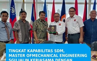 Tingkatkan Kapabilitas SDM, Master of Mechanical Engineering SGU Jalin Kerjasama dengan Persatuan Insinyur Indonesia