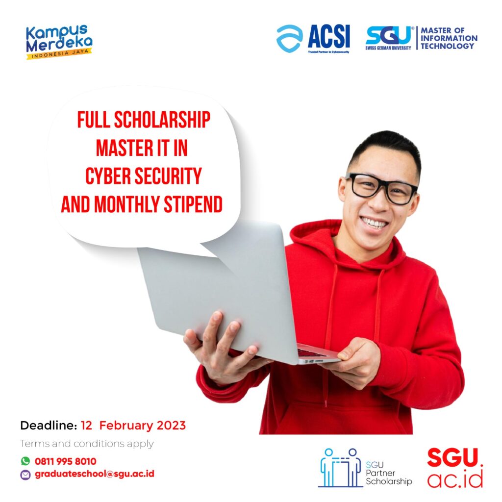 Full Scholarship Master IT In Cyber Security (ACSI) – Swiss German ...