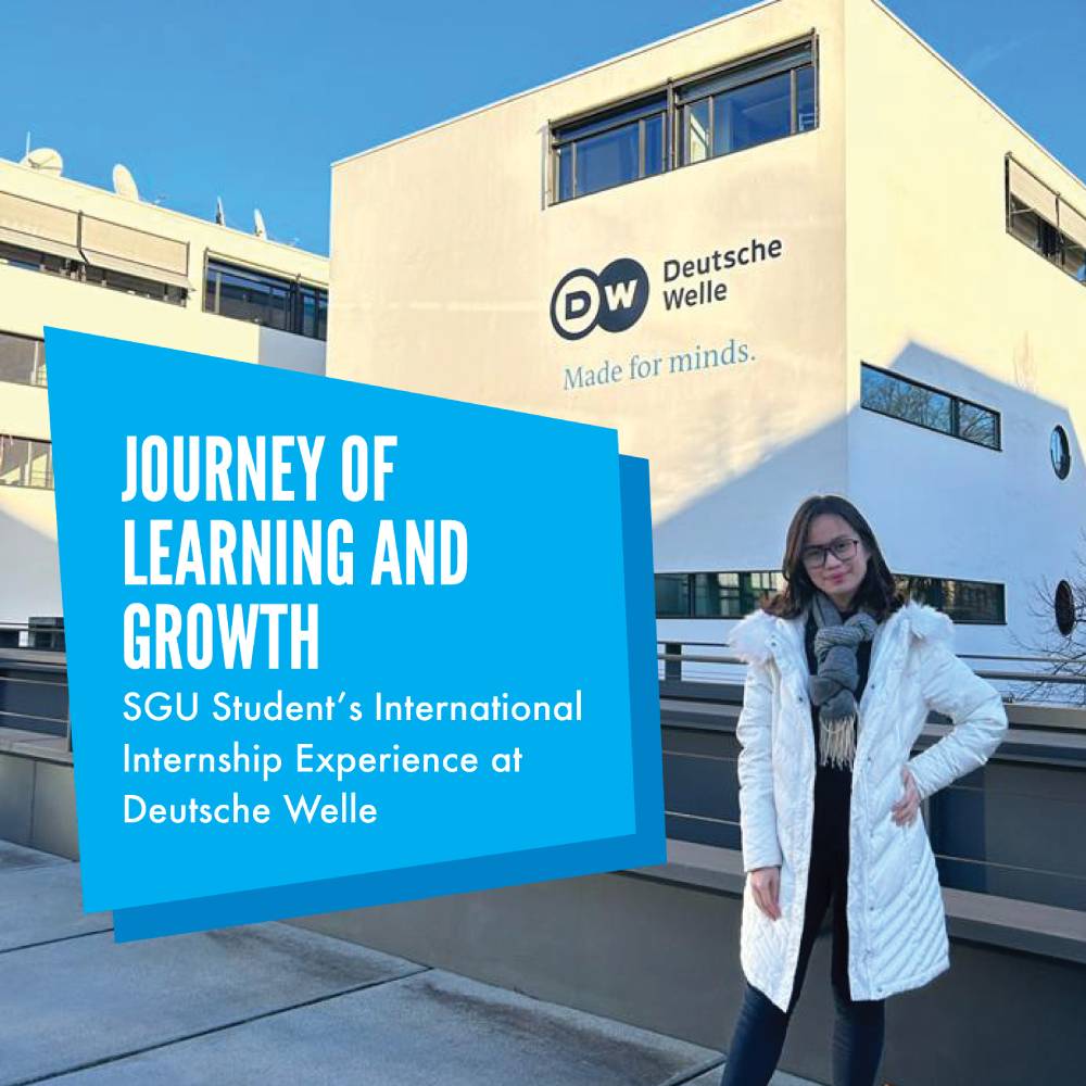 Journey of Learning and Growth: SGU Student’s International Internship Experience at Deutsche Welle